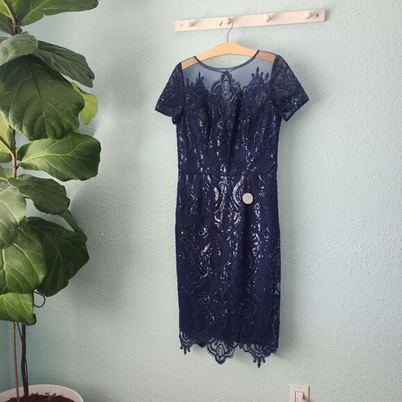 Chi chi London new with tags sequins cocktail formal midi dress - Picture 10 of 16